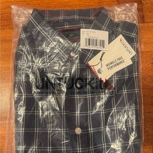 UNTUCKit Navy Checkered Shirt
